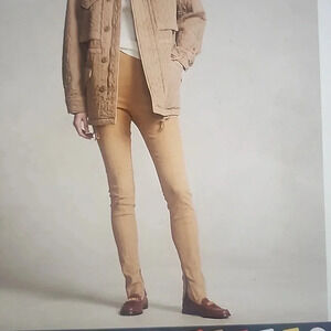 POLO LAMBSKIN SUEDE LEGGINGS SIZE S COLOR SAND